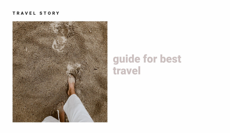 Guide for best travel Website Mockup