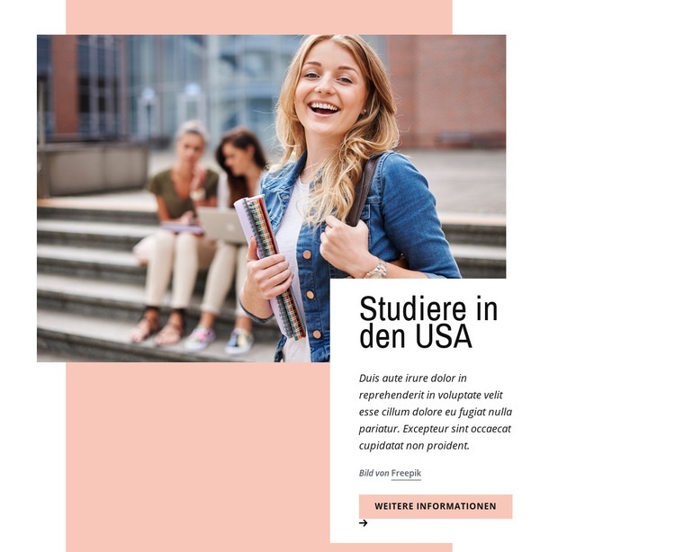 Studieren Sie in Großbritannien Website design