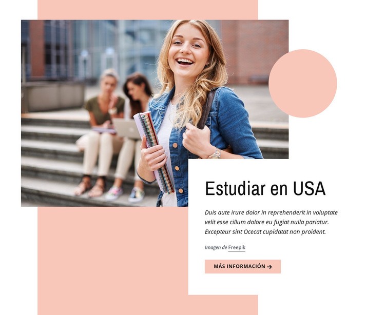 Estudiar en el Reino Unido Plantillas de creación de sitios web