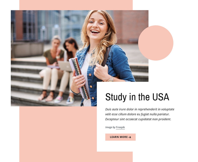 Study in the UK HTML Template