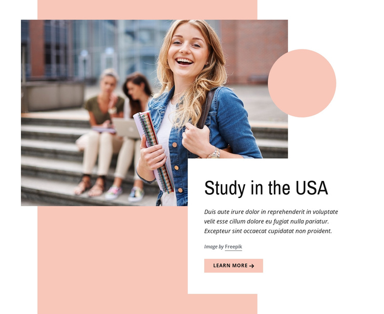 Study in the UK One Page Template