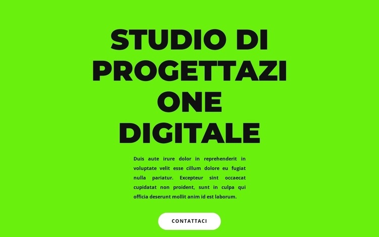 Titolo e testo grandi Progettazione di siti web