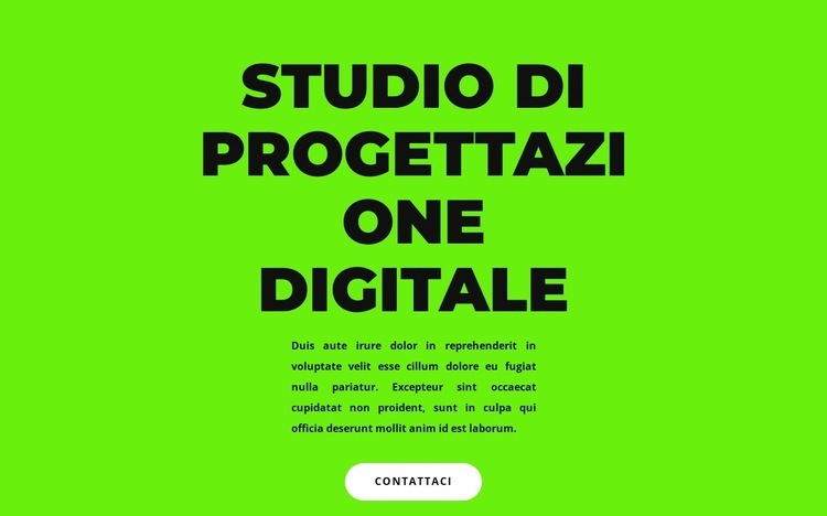 Titolo e testo grandi Mockup del sito web