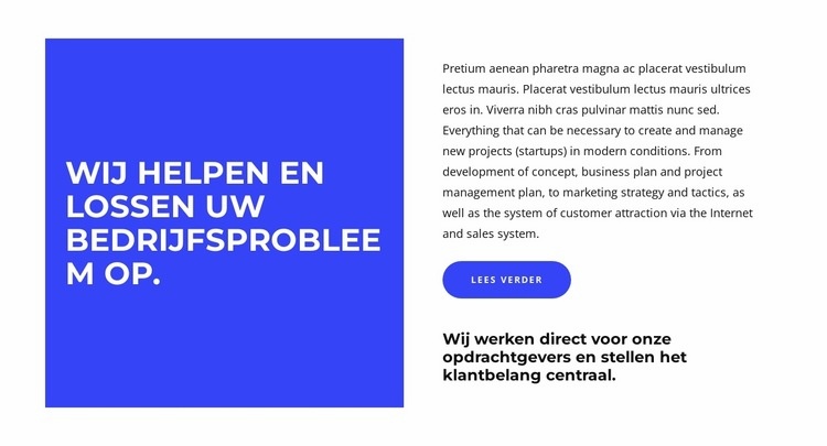 Hulp bij het organiseren van alles Html Website Builder