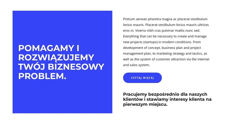 Pomóż zorganizować wszystko Szablon HTML