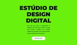 Design De Site Para Título E Texto Grandes