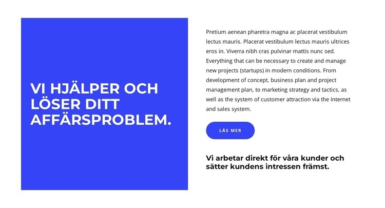 Hjälp till att organisera allt HTML-mall