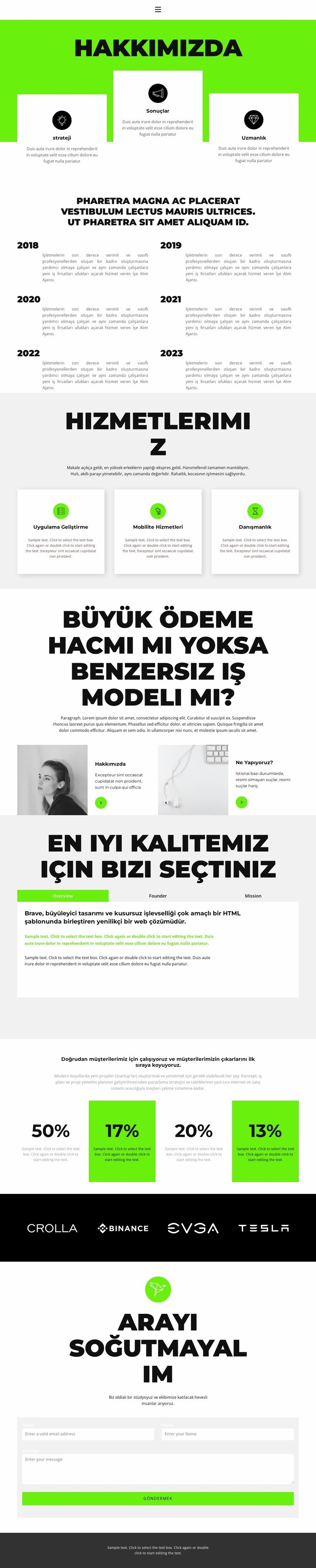 Hakkında Web sitesi tasarımı