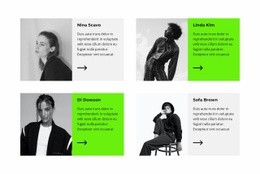 Four Parts Of The Team Web Page Design