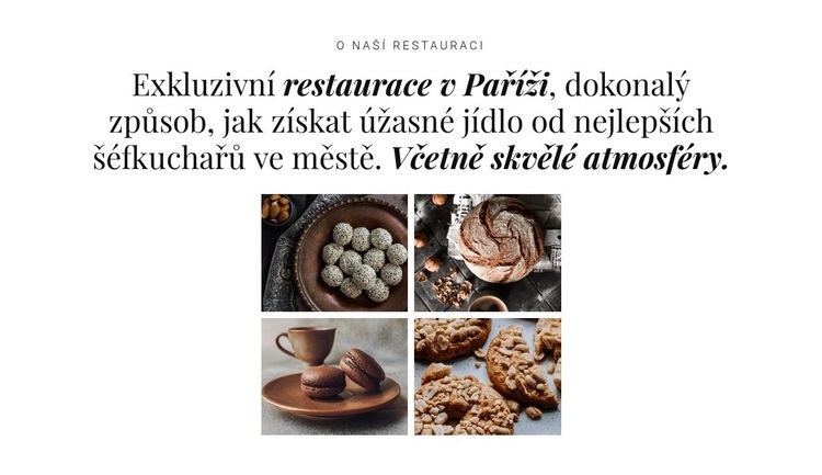 Galerie s nádobím Šablona HTML