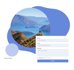 Formulario De Contacto Con Formas - Plantilla HTML5