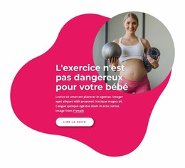 Exercice Pendant La Grossesse - Modèle De Site Web Joomla