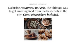 Gallery With Dishes - HTML5 Responsive Template