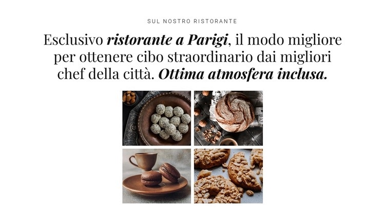 Galleria con piatti Costruttore di siti web HTML