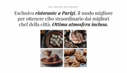Modello Web Reattivo Per Galleria Con Piatti