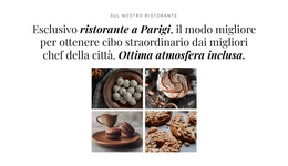Modello Web Reattivo Per Galleria Con Piatti