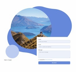 Formularz Kontaktowy Z Kształtami - Darmowy Szablon