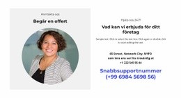 Alla Typer Av Kontakter CSS-Rutnätsmall