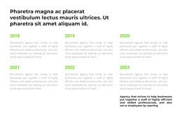 Chronology Of Events - Personal Website Template