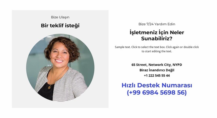 Her türlü kontak Web Sitesi Oluşturucu Şablonları