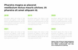 Multipurpose Web Page Design For Chronology Of Events