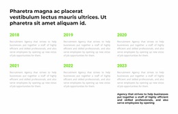 Homepage Design For Chronology Of Events