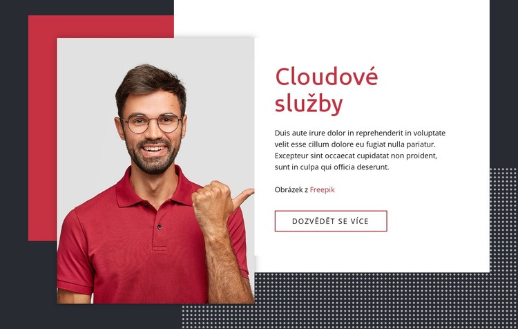 Cloudové služby Šablona CSS