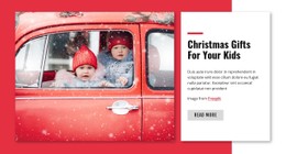 Christmas Gift For Kids Basic Html Template With CSS