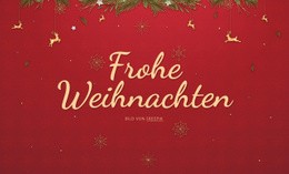 Fröhliche Weihnachten CSS-Websitevorlage