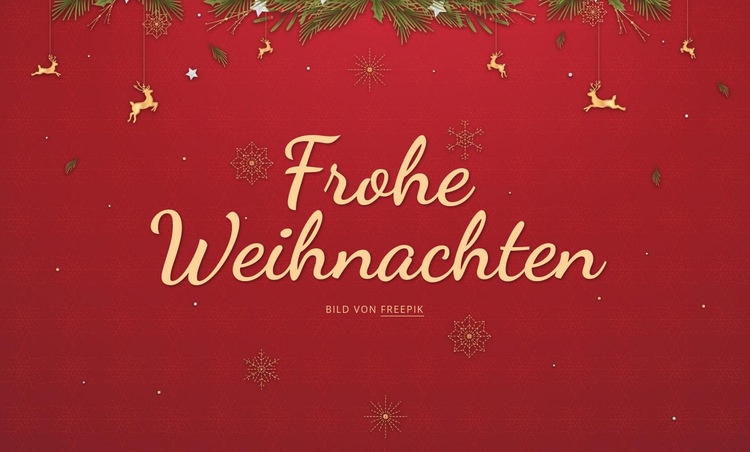 Fröhliche Weihnachten CSS-Vorlage