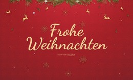 Mehrzweck-Einseitenvorlage Für Fröhliche Weihnachten