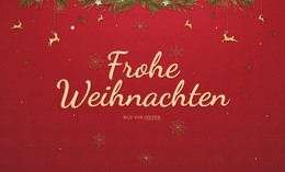 Fröhliche Weihnachten - HTML-Vorlagencode