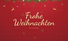 Fröhliche Weihnachten – Benutzerfreundliche HTML5-Vorlage