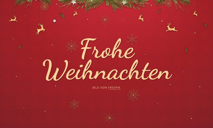 Fröhliche Weihnachten Joomla Vorlage