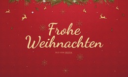 Fröhliche Weihnachten - Website-Vorlagen