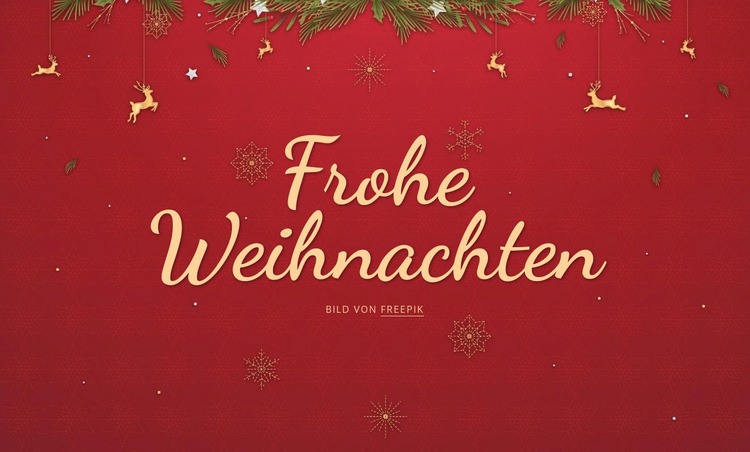 Fröhliche Weihnachten Vorlage