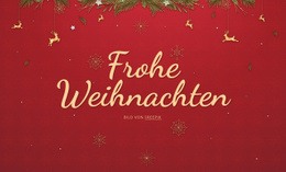 Fröhliche Weihnachten - Anpassbarer Professioneller Website-Builder