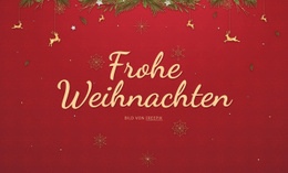 Fröhliche Weihnachten - Einfaches Website-Design