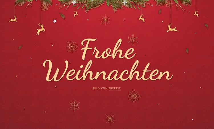 Fröhliche Weihnachten Website design