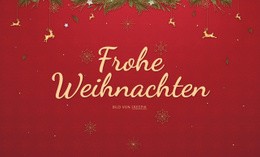 Fröhliche Weihnachten – Website-Builder-Vorlage