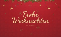 Fröhliche Weihnachten - Landingpage-Inspiration