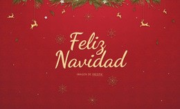 Feliz Navidad - Diseño De Sitio Web Sencillo