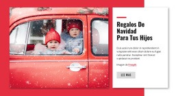 Maqueta De Sitio Web Para Regalo De Navidad Para Niños
