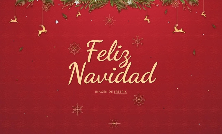 Feliz Navidad Página de destino