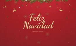 Feliz Navidad Plantilla De Sitio Web CSS