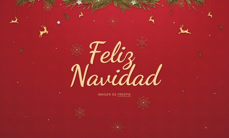 Feliz Navidad Plantilla CSS