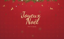 Joyeux Noël - Conception De Site Web Simple