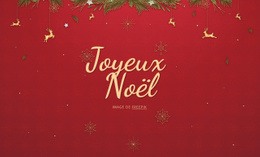 Joyeux Noël - Drag And Drop HTML Builder