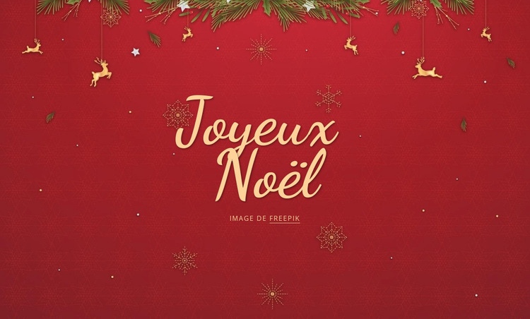 joyeux Noël Modèle CSS