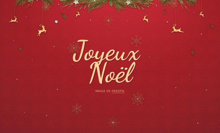 joyeux Noël Page de destination